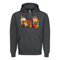 Smoke Teacher Coffee Cups Zipper Hoodie - FaDigitalArtStudio
