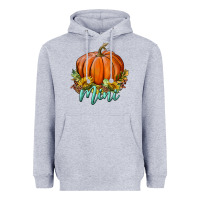 Heather Grey pumpkin mini Heavyweight Hoodie - BundleAndBundleShop