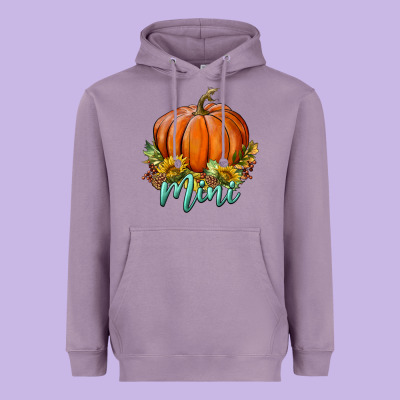 Pumpkin Mini Heavyweight Hoodie Designed By Bundleandbundleshop