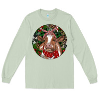 Matcha Brown Cow Christmas Long Sleeve Tee - RanaPortraitStore