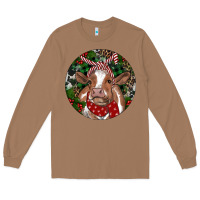 Toasted Coconut Brown Cow Christmas Long Sleeve Tee - RanaPortraitStore