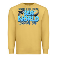 Antique Gold Whale Hello There Sea World Birthday Boy Premium Sweatshirt - CowhideDigitalArt