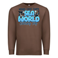Chestnut Whale Hello There Sea World Birthday Boy Premium Sweatshirt - CowhideDigitalArt