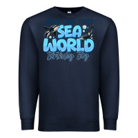 Navy Whale Hello There Sea World Birthday Boy Premium Sweatshirt - CowhideDigitalArt
