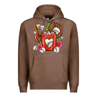 Chestnut Baseball Coffee cup Premium Hoodie - FaDigitalArtStudio