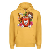 Mustard Baseball Coffee cup Premium Hoodie - FaDigitalArtStudio