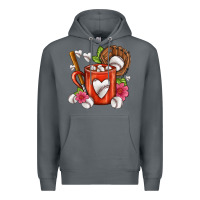Rock Baseball Coffee cup Premium Hoodie - FaDigitalArtStudio