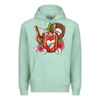 Seafoam Baseball Coffee cup Premium Hoodie - FaDigitalArtStudio