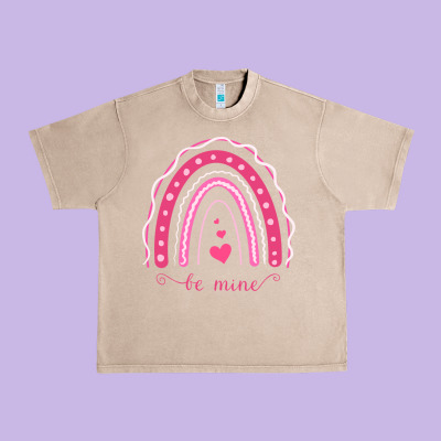 Valentines Day Rainbow Urban Heavy Tee Designed By Bettercallsaul