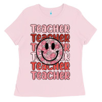 Bubblegum Pink teacher Ladies Tee - MaliasSmallBusiness