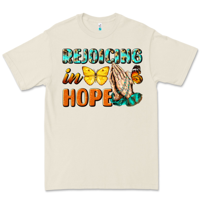 Rejoicing In Hope Premium Tee by NancyCooperArtShop | Teevron