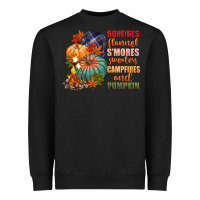 Black bonfires flannels smores campfires and pu Heavyweight Sweatshirt - CowGirlArtShop