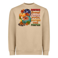Mushroom bonfires flannels smores campfires and pu Heavyweight Sweatshirt - CowGirlArtShop