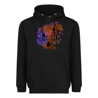 Black halloween patch  4 Heavyweight Hoodie - BundleAndBundleShop