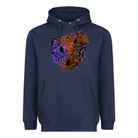 Navy halloween patch  4 Heavyweight Hoodie - BundleAndBundleShop