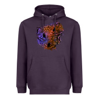 Plum halloween patch  4 Heavyweight Hoodie - BundleAndBundleShop