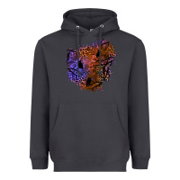 Smoke halloween patch  4 Heavyweight Hoodie - BundleAndBundleShop