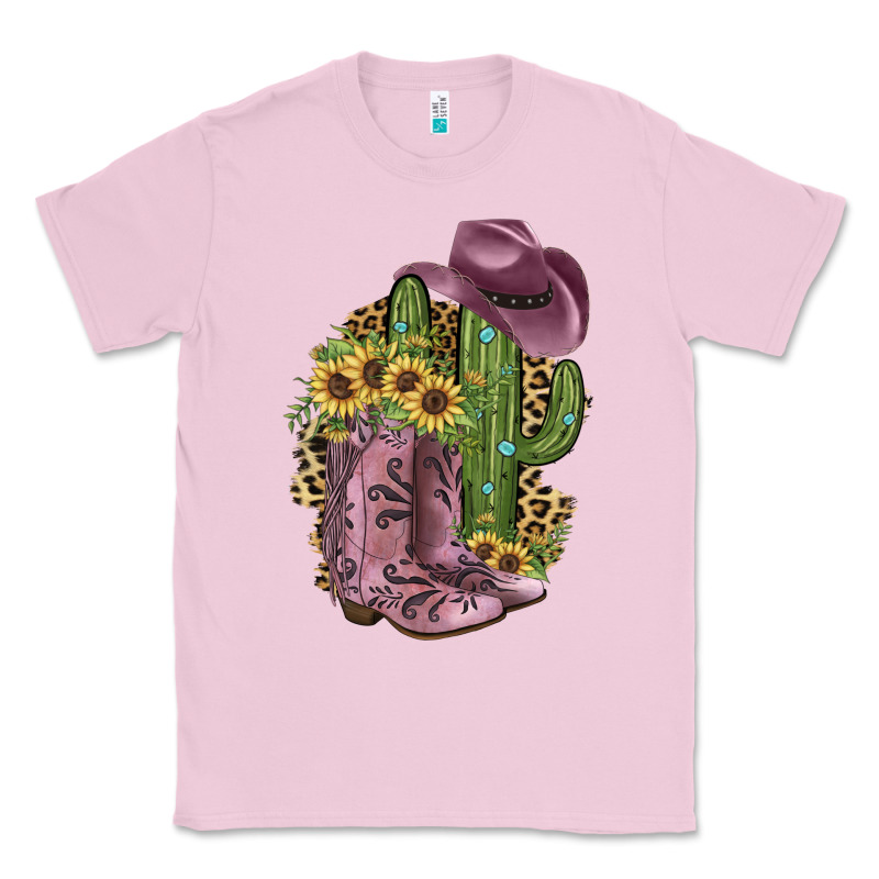 Pink Cowboy Boots Classic Tee by JahusDesignShop | Teevron