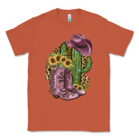 Copper Pink Cowboy Boots Classic Tee - JahusDesignShop