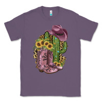 Lavender Pink Cowboy Boots Classic Tee - JahusDesignShop