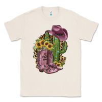 Natural Pink Cowboy Boots Classic Tee - JahusDesignShop