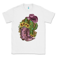 White Pink Cowboy Boots Classic Tee - JahusDesignShop