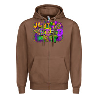 Chestnut Just bead it Zipper Hoodie - FaDigitalArtStudio