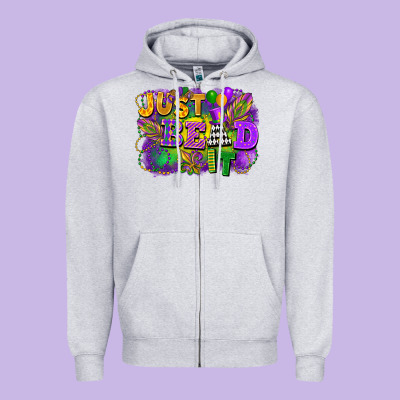 Just Bead It Zipper Hoodie Designed By Fadigitalartstudio