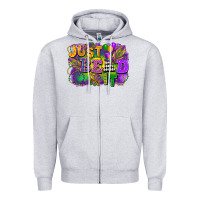 Heather Grey Just bead it Zipper Hoodie - FaDigitalArtStudio