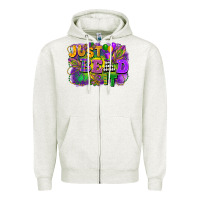 Oatmeal Heather Just bead it Zipper Hoodie - FaDigitalArtStudio