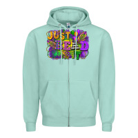 Seafoam Just bead it Zipper Hoodie - FaDigitalArtStudio