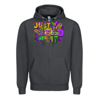 Smoke Just bead it Zipper Hoodie - FaDigitalArtStudio