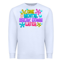 White one mental break dowm later Premium Sweatshirt - CowhideDigitalArt