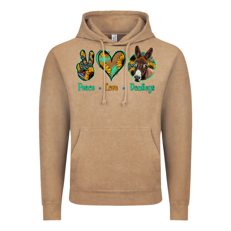 Peace Love Donkeys Vintage Hoodie by Bettercallsaul | Teevron