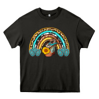 Asphalt cowboy boots and hat rainbow Heavy Core Tee - AdoDesignShop