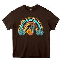 Cowboy Boots And Hat Rainbow Heavy Core Tee | Teevron