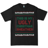 Black this is my ugly christmas Premium Tee - MaliasSmallBusiness