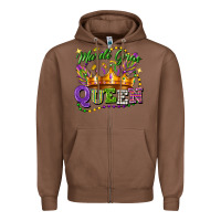 Chestnut mardi gras queen Zipper Hoodie - FaDigitalArtStudio