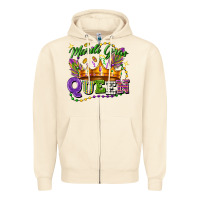 Sandshell mardi gras queen Zipper Hoodie - FaDigitalArtStudio