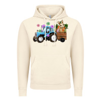 Vintage Artic easter tracktor bunny carrot flowers  egg Vintage Hoodie - RanaPortraitStore