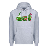 Heather Grey Cactus Lover Cactus Coffee Cups Premium Hoodie - FaDigitalArtStudio