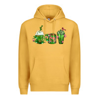 Mustard Cactus Lover Cactus Coffee Cups Premium Hoodie - FaDigitalArtStudio
