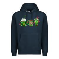 Navy Cactus Lover Cactus Coffee Cups Premium Hoodie - FaDigitalArtStudio
