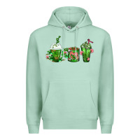 Seafoam Cactus Lover Cactus Coffee Cups Premium Hoodie - FaDigitalArtStudio