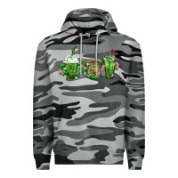 Slate Camo Cactus Lover Cactus Coffee Cups Premium Hoodie - FaDigitalArtStudio
