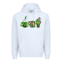 White Cactus Lover Cactus Coffee Cups Premium Hoodie - FaDigitalArtStudio
