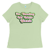 Matcha on tuesday we wear beads Ladies Tee - MaliasSmallBusiness