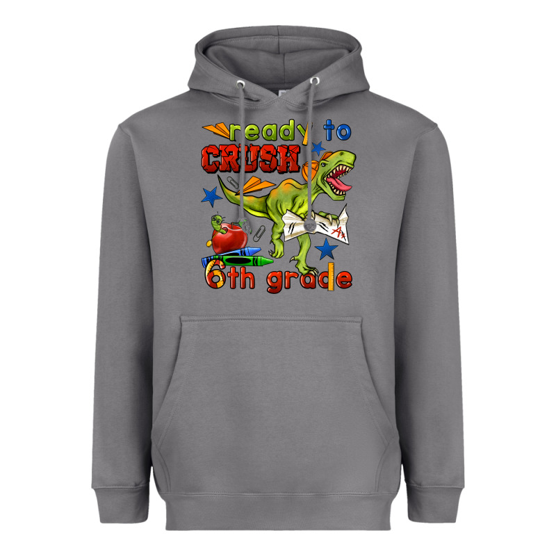 Ready To Crush 6th Grade Heavyweight Hoodie by BundleAndBundleShop | Teevron