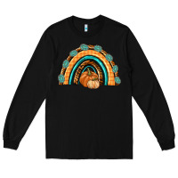Black Rainbow Thankful with Gemstone Long Sleeve Tee - texasbilliewilder