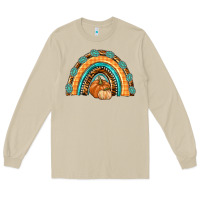 Mushroom Rainbow Thankful with Gemstone Long Sleeve Tee - texasbilliewilder